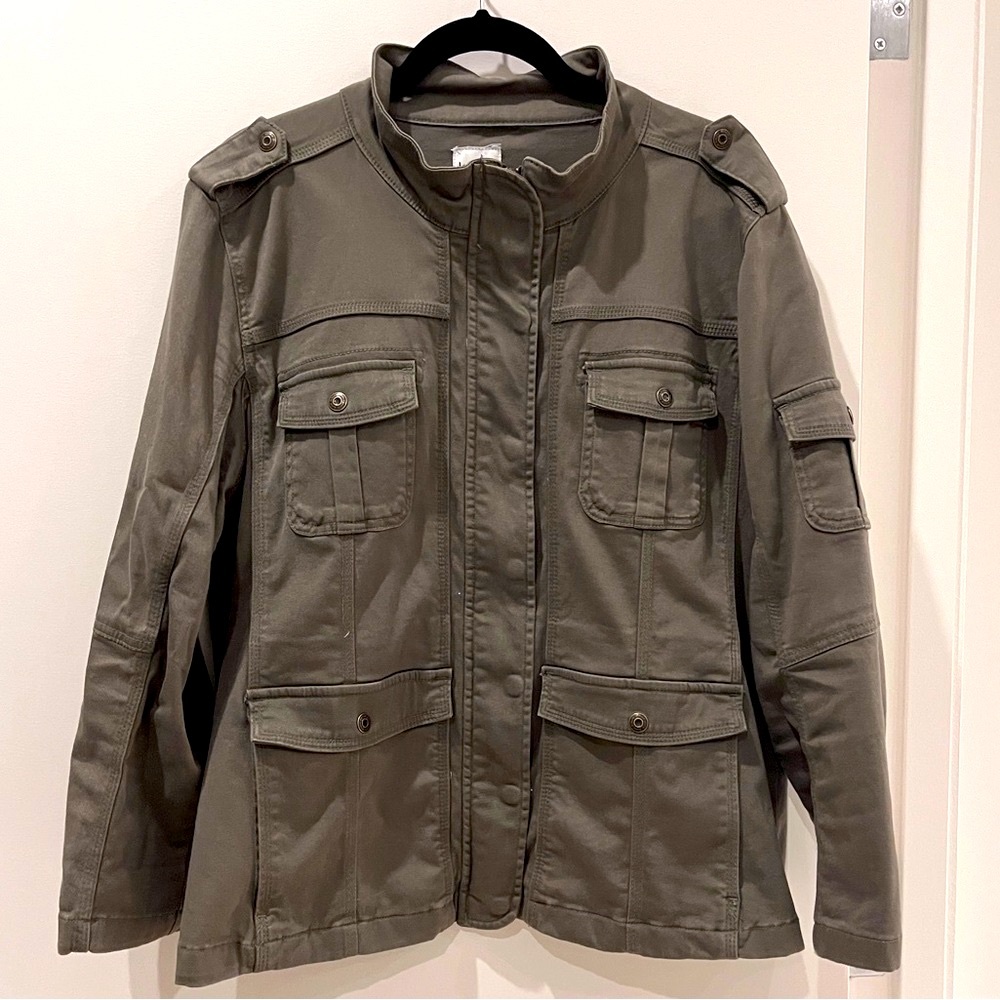 Kensie Olive Utility Jacket